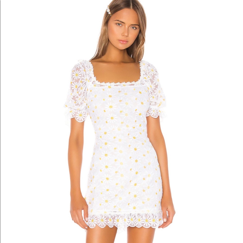 For Love and Lemons Brulee Dress a L NWT Revolve